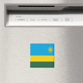 Vlag van Rwanda Magneet (Insitu (Vaatwasser))