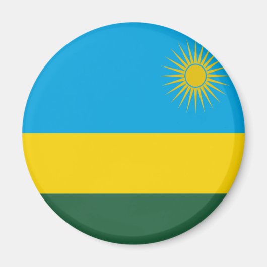 Vlag van Rwanda Magneet (Voorkant)