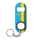 Vlag van Rwanda Mini Flessenopener (Voorkant)