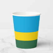 Vlag van Rwanda Papieren Bekers (Links)