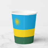 Vlag van Rwanda Papieren Bekers (Rechts)