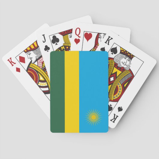 Vlag van Rwanda Pokerkaarten (Achterkant)