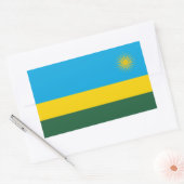 Vlag van Rwanda Rechthoekige Sticker (Envelop)
