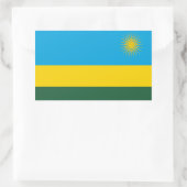 Vlag van Rwanda Rechthoekige Sticker (Tas)