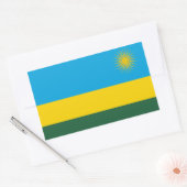 Vlag van Rwanda Rechthoekige Sticker (Envelop)