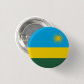 Vlag van Rwanda Ronde Button 3,2 Cm (Voorkant /achterkant)