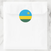 Vlag van Rwanda Ronde Sticker (Tas)