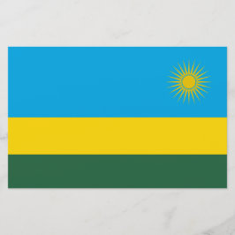 Vlag van Rwanda (Rwanda) (Afrikaans Land) Briefpapier