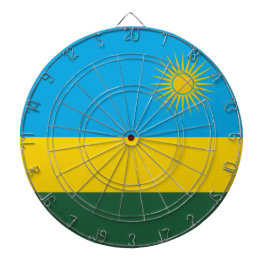 Vlag van Rwanda (Rwanda) (Afrikaans Land) Dartbord