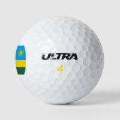 Vlag van Rwanda (Rwanda) (Afrikaans Land) Golfballen (Logo)