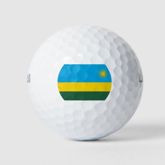 Vlag van Rwanda (Rwanda) (Afrikaans Land) Golfballen (Voorkant)