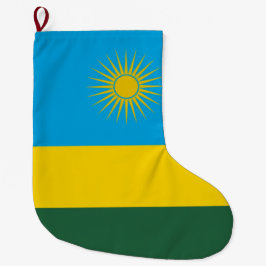 Vlag van Rwanda (Rwanda) (Afrikaans Land) Grote Kerstsok