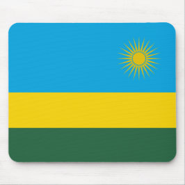 Vlag van Rwanda (Rwanda) (Afrikaans Land) Muismat