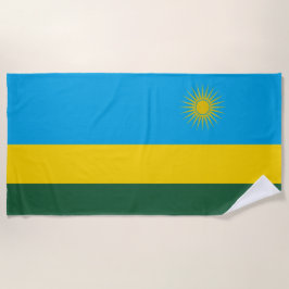 Vlag van Rwanda (Rwanda) (Afrikaans Land) Strandlaken