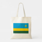 Vlag van Rwanda (Rwanda) (Afrikaans Land) Tote Bag (Achterkant)