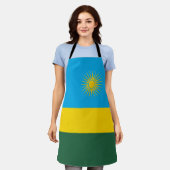 Vlag van Rwanda Schort (Gedragen)