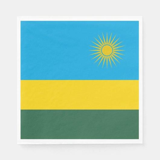 Vlag van Rwanda Servet (Voorkant)
