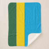 Vlag van Rwanda Sherpa Deken (Voorkant)