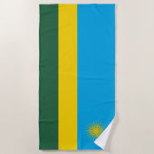 Vlag van Rwanda Strandlaken (Voorkant)
