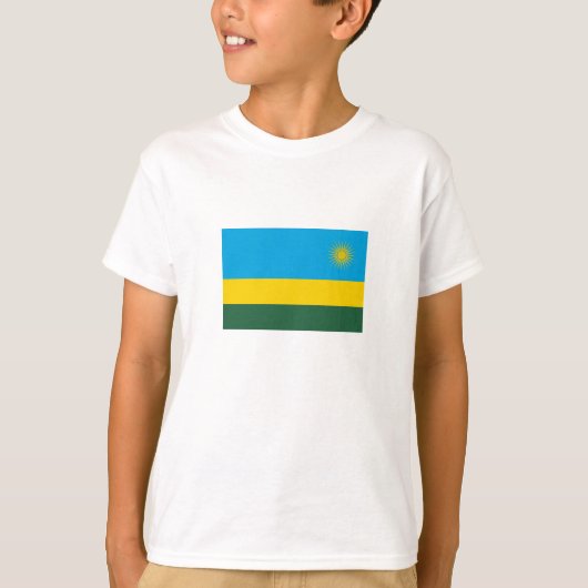 Vlag van Rwanda T-shirt (Voorkant)