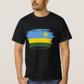 Vlag van Rwanda T-shirt (Voorkant)