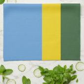 Vlag van Rwanda Theedoek (Gevouwen)