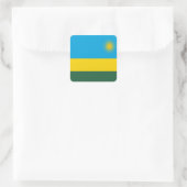 Vlag van Rwanda Vierkante Sticker (Tas)