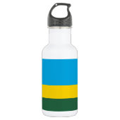 Vlag van Rwanda Waterfles (Voorkant)