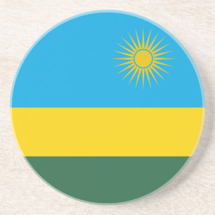 Vlag van Rwanda Zandsteen Onderzetter