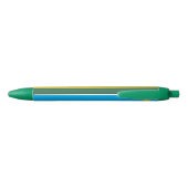Vlag van Rwanda Zwarte Inkt Pen (Achterkant)