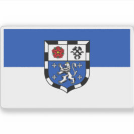 Vlag van Saarbrücken, Duitsland Sticker