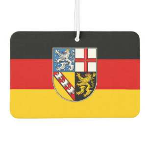 Vlag van Saarland Baby Bib Luchtverfrisser