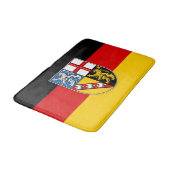 Vlag van Saarland Bathroom Mat (Gekanteld)
