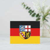 Vlag van Saarland Briefkaart (Staand voorkant)