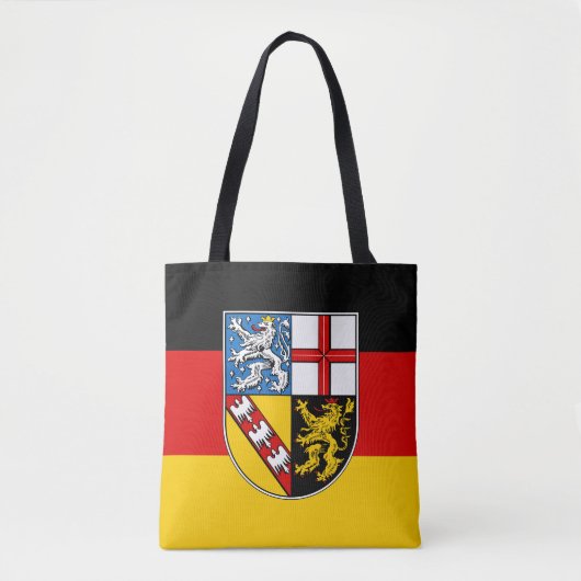 Vlag van Saarland Canvas tas (Voorkant)