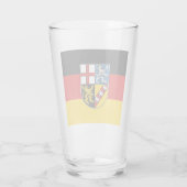 Vlag van Saarland Glass Glas (Achterkant)