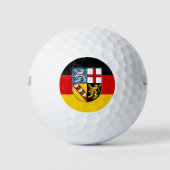 Vlag van Saarland Golf Balls Golfballen (Voorkant)