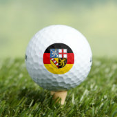 Vlag van Saarland Golf Balls Golfballen (Insitu Shirt)