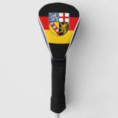 Vlag van Saarland Golf Head Hoesje Golfheadcover (Voorkant)