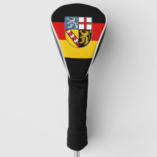 Vlag van Saarland Golf Head Hoesje Golfheadcover (Voorkant)