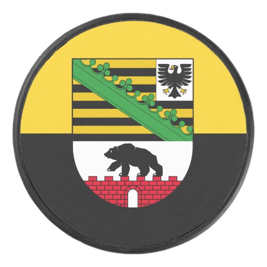 Vlag van Saarland Hockey Puck (Voorkant)