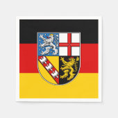 Vlag van Saarland Napkins Servet (Voorkant)