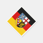 Vlag van Saarland Napkins Servet (Hoek)