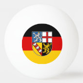 Vlag van Saarland Ping Pong Ball (Achterkant)
