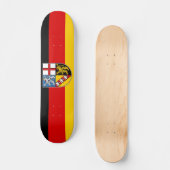 Vlag van Saarland Skateboard (Voorkant)
