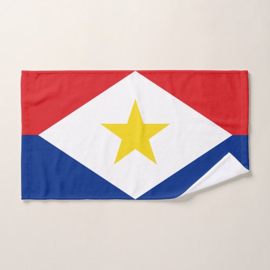 Vlag van Saba Bad Handdoek (Handdoek)