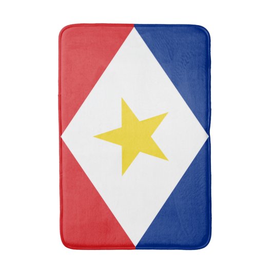 Vlag van Saba Badmat (Voorkant Verticaal)