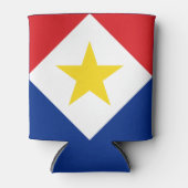 Vlag van Saba Blikjeskoeler (Voorkant)