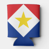 Vlag van Saba Blikjeskoeler (Achterkant)