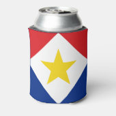 Vlag van Saba Blikjeskoeler (Blikje Achterkant)